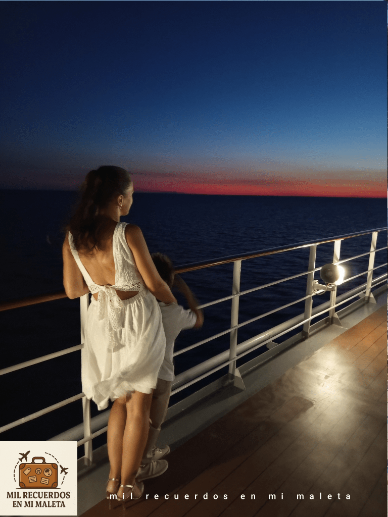 Anochecer desde el MSC Ópera