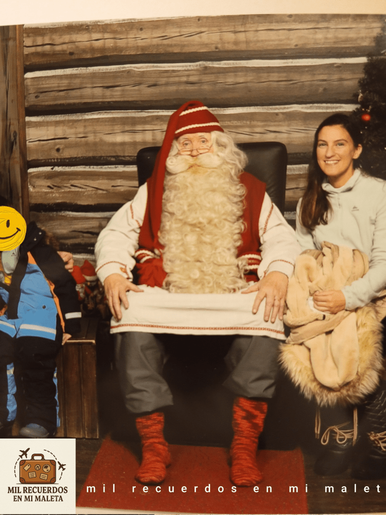 Con Papá Noel en Santa Claus Village, Rovaniemi , Finlandia