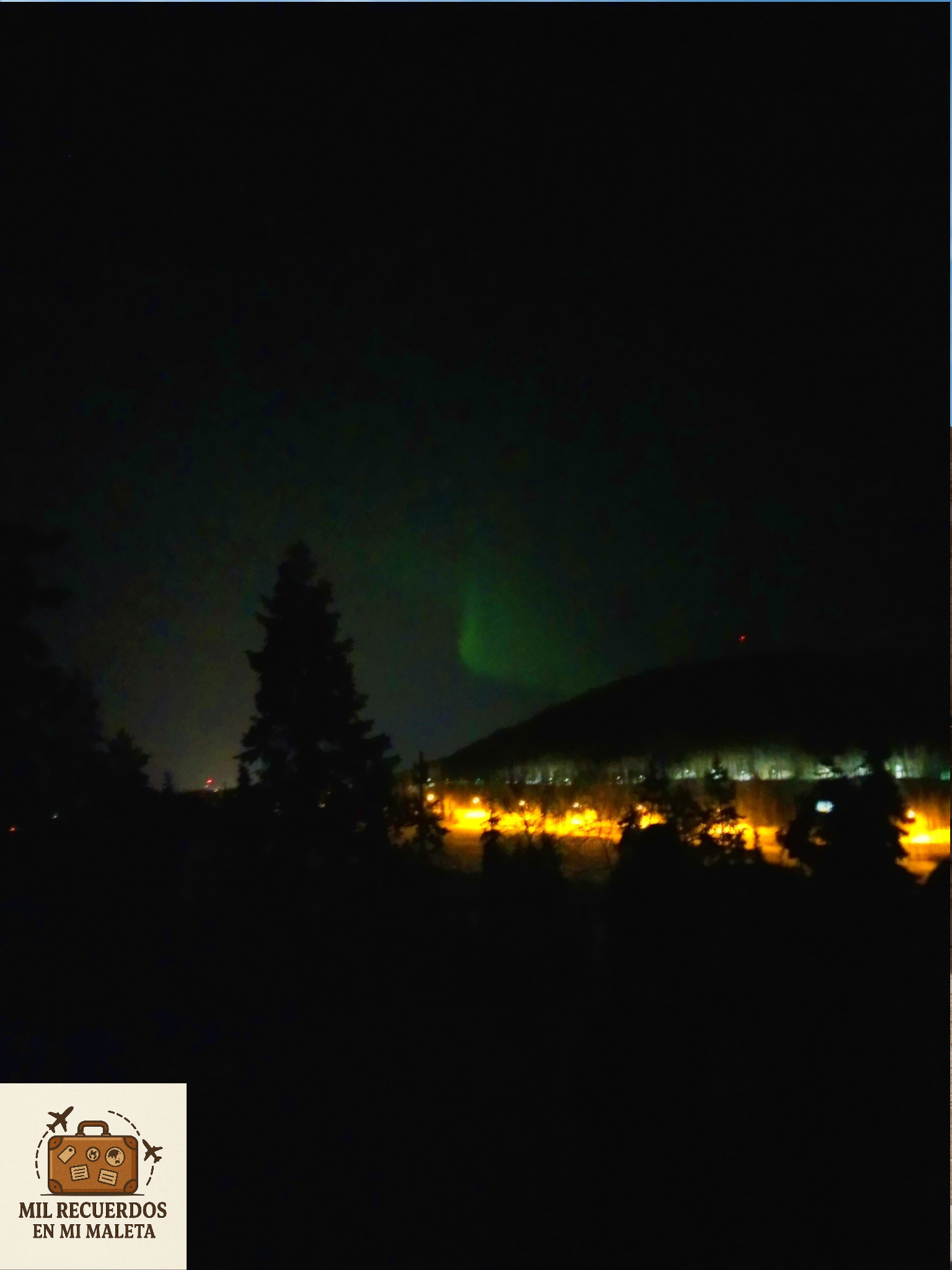 Aurora boreal en Levi, Finlandia